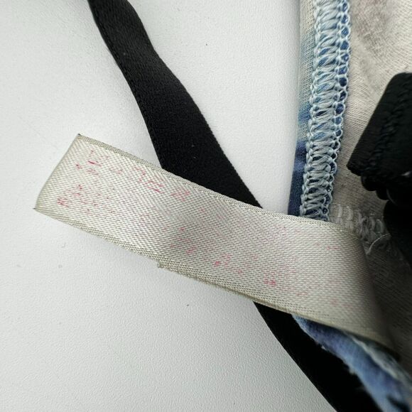 VICTORIA'S SECRET PINK | Small Blue Tie Dye Sports Bra Athletic Top Strappy Back - Picture 5 of 9